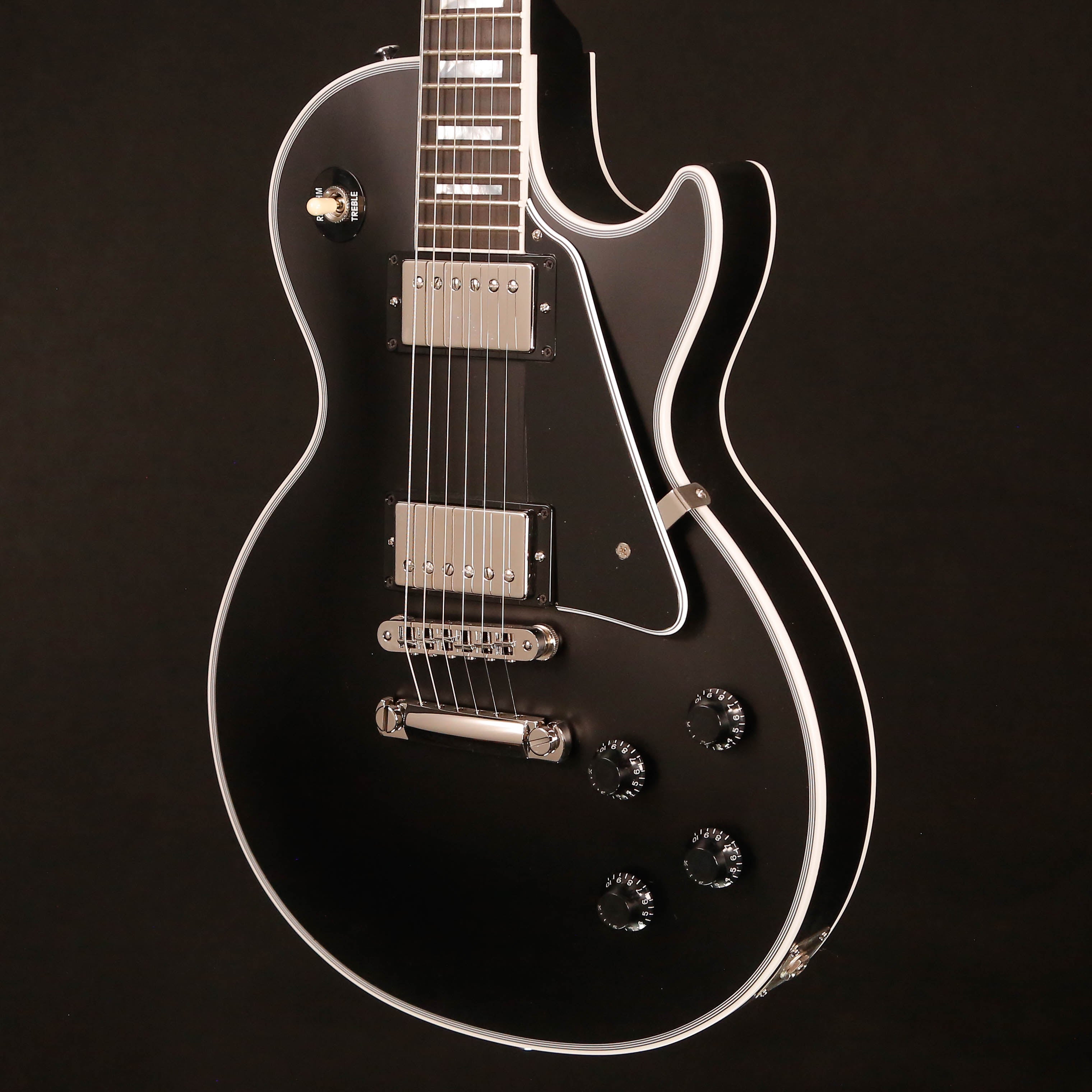 Gibson Les Paul Custom, Ebony Satin Finish, Nickel Hw