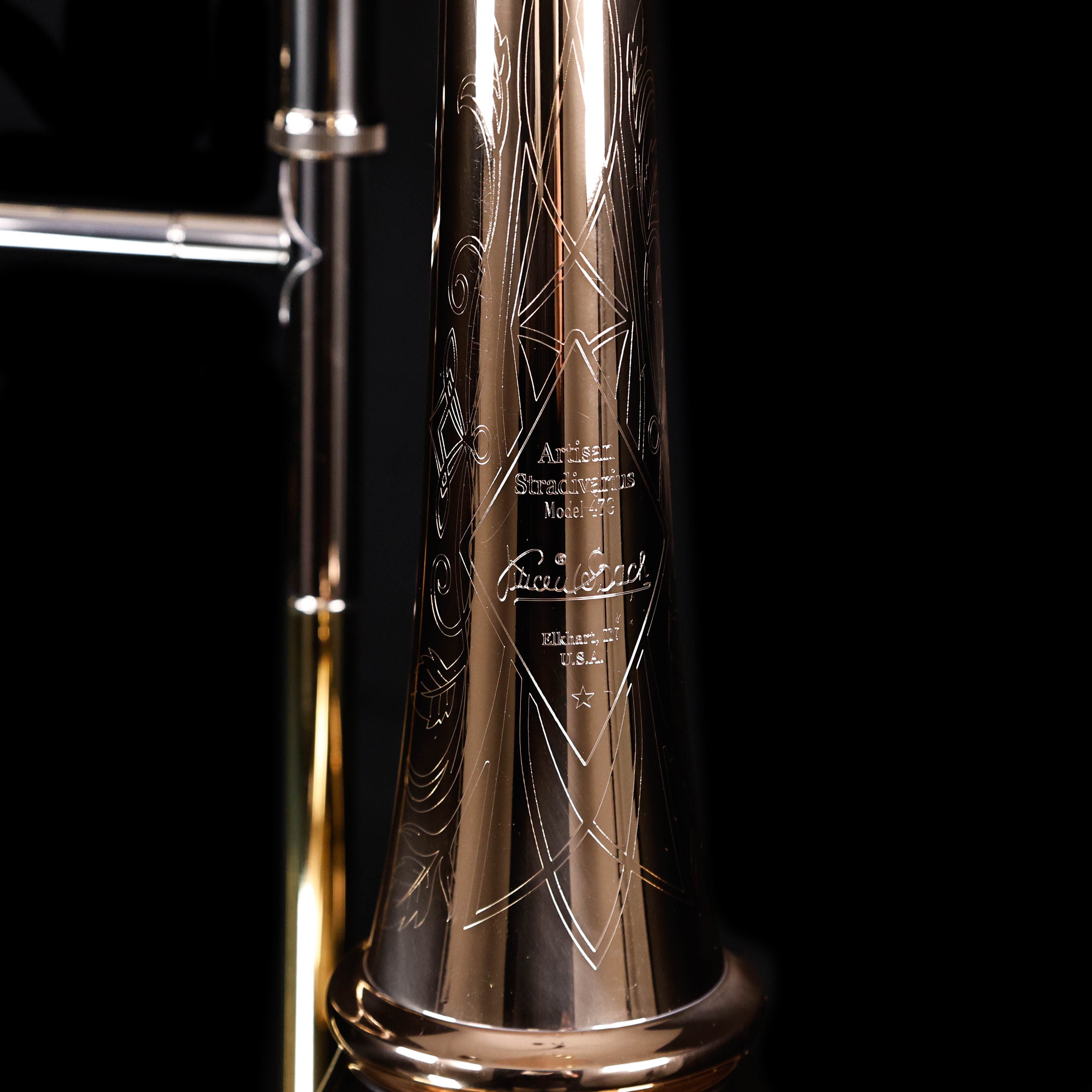 Bach A47XPS Peter Steiner Signature Professional F Attachment Tenor Trombone, Clear Lacquer w Artisan X Wrap