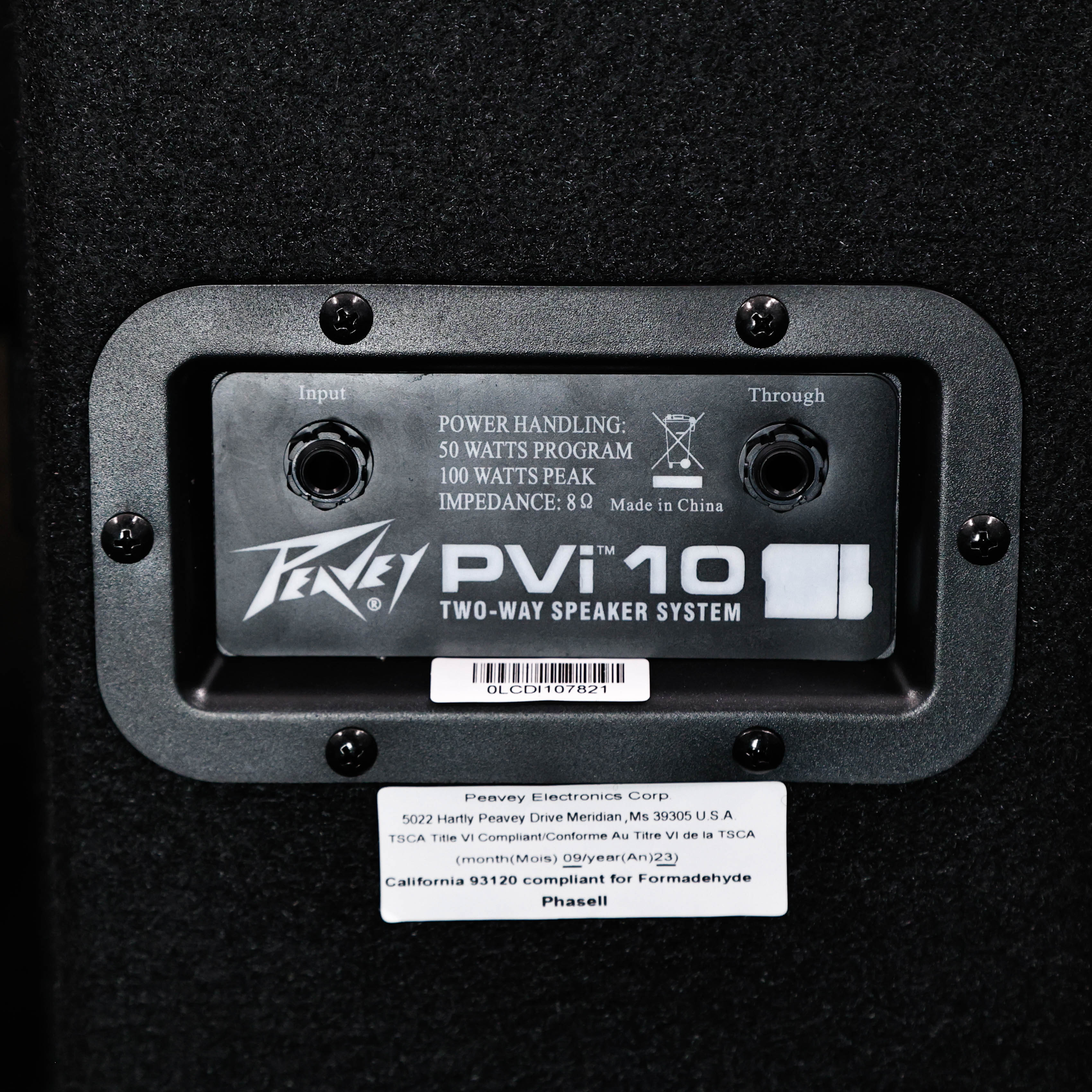 Peavey PVi 10 1 X 10'' 50W 2-Way Passive Monitor Speaker PAIR