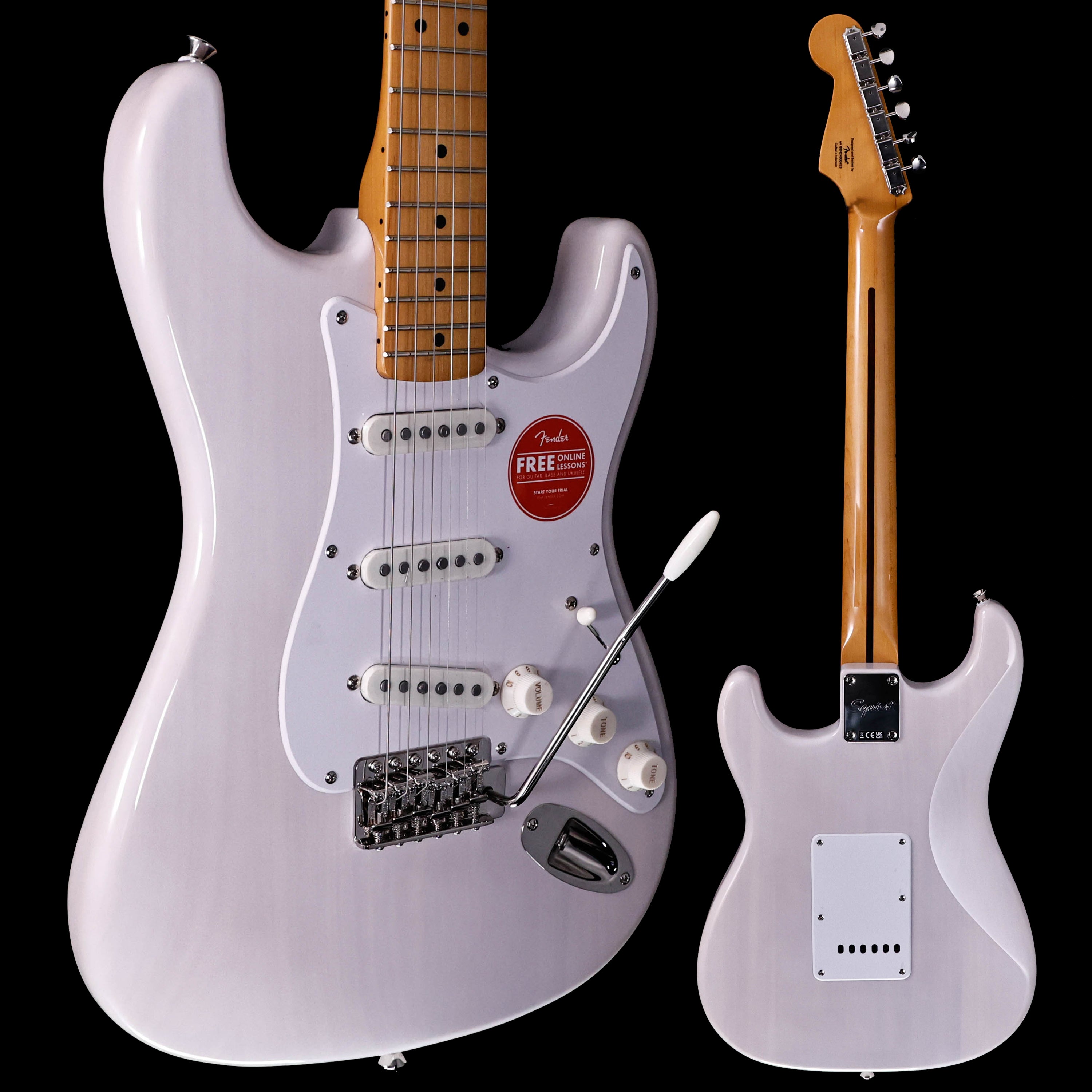 Squier Classic Vibe 50s Stratocaster, Maple Fb, White Blonde 8bs 2oz