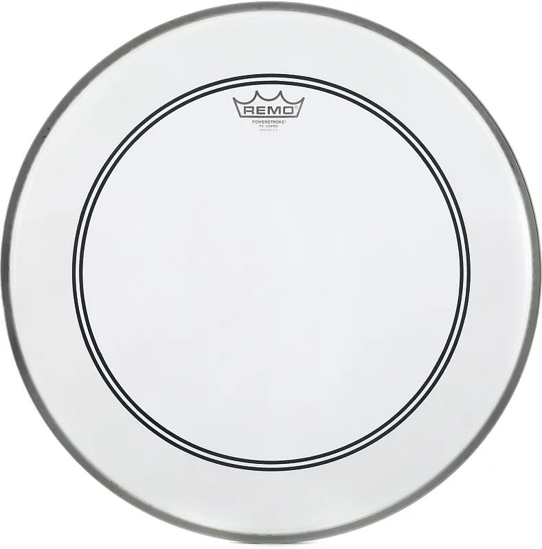 Remo Powerstroke 3 Coated Bass Drum Head , 18" w/2.5 inch Impact Pad