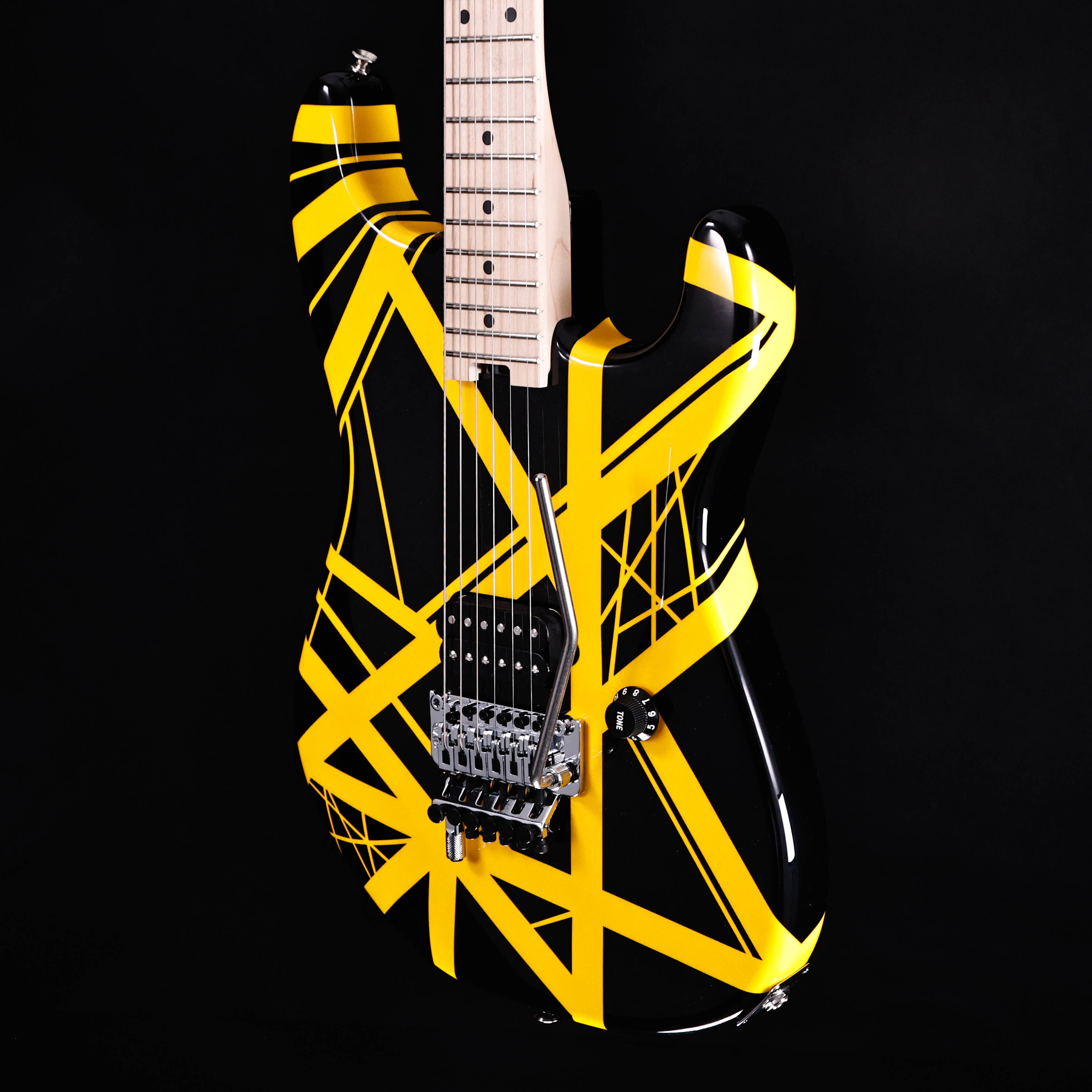 EVH Striped Series, Black w Yellow Stripes