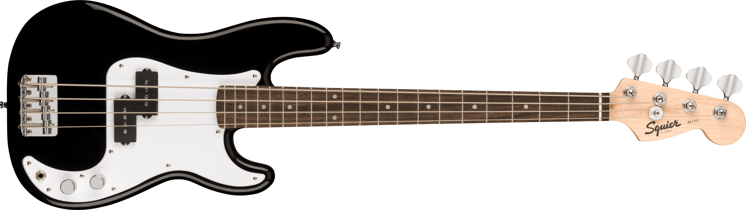 Squier Mini Precision Bass, Laurel Fb, Black