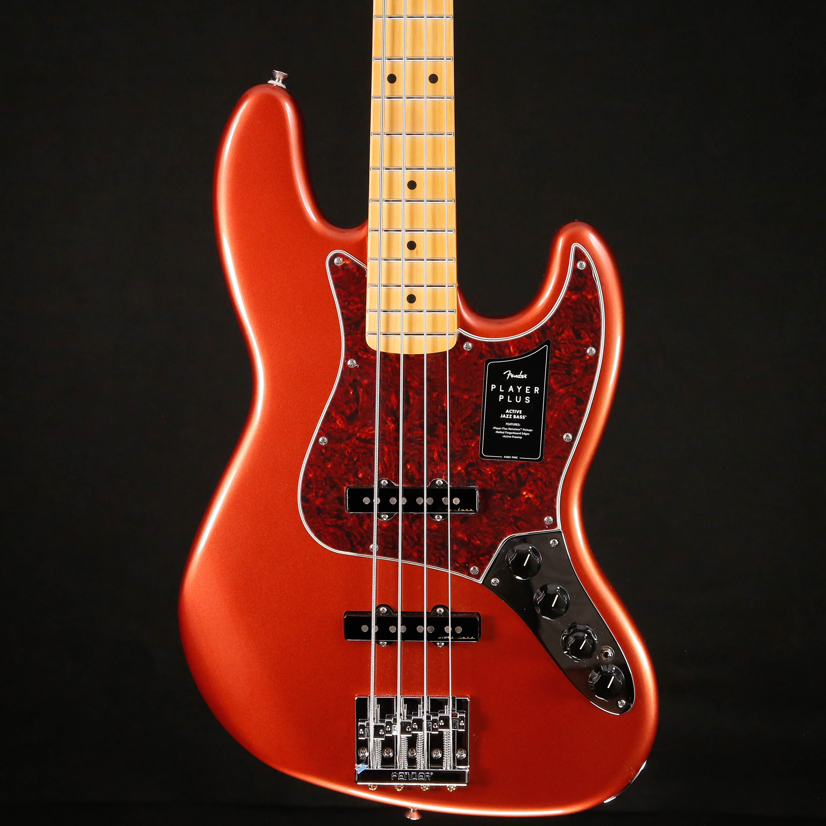Fender Player Plus Jazz Bass, Maple Fb, Aged Candy Apple Red