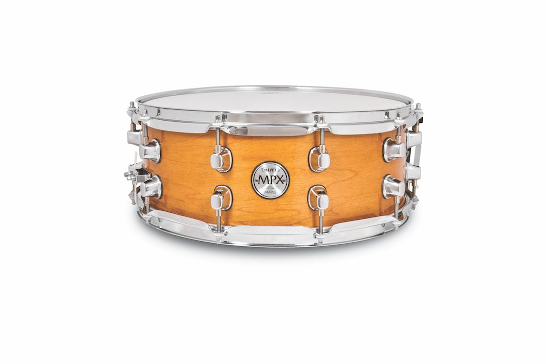 Mapex Maple Snare Drum, Gloss Natural Finish, 14x5.5"