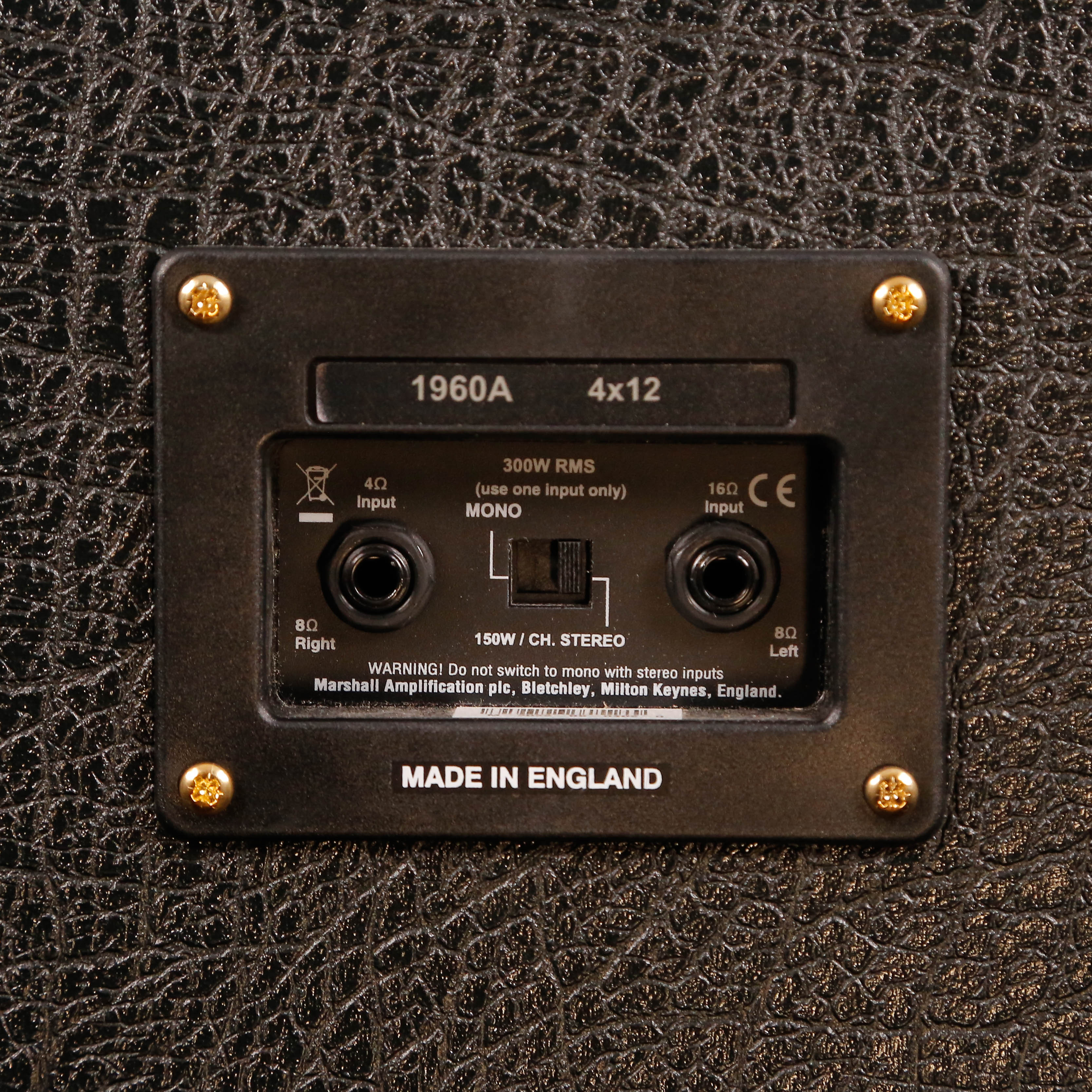 Marshall 1960A 300-Watt 4x12 Stereo Angled Speaker Cabinet