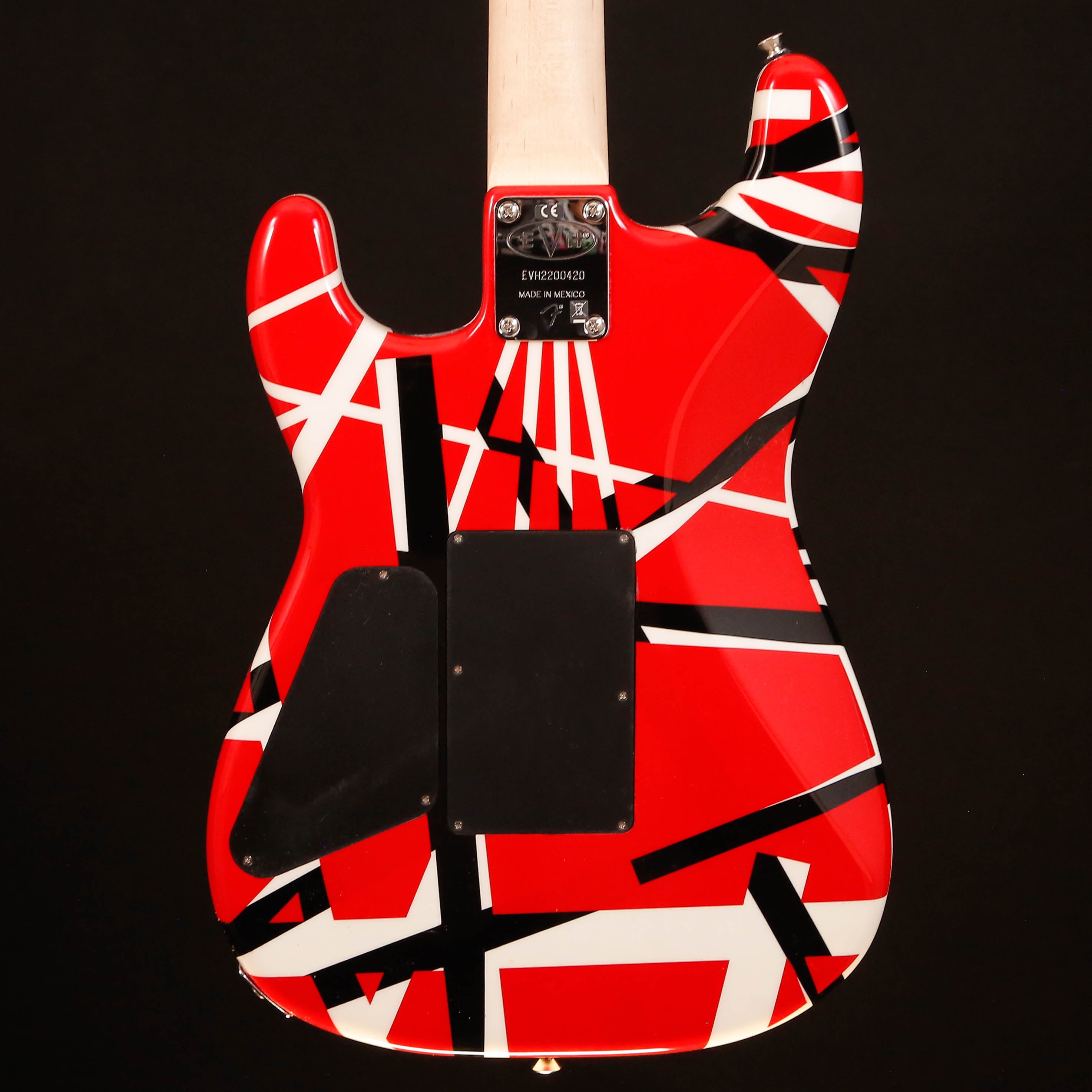 EVH Striped Series, Red w Black Stripes