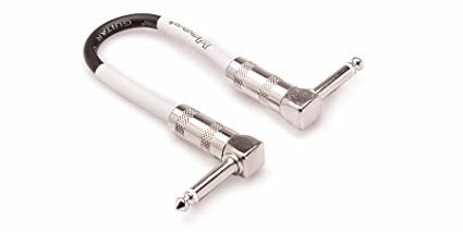 Hosa CPE-112 Guitar Patch Cable, Hosa Right-angle to Same, 12 in
