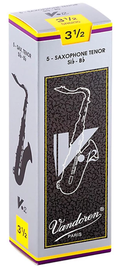 Vandoren Tenor Sax V.12 Reeds, Box of 5 Strength 3.5