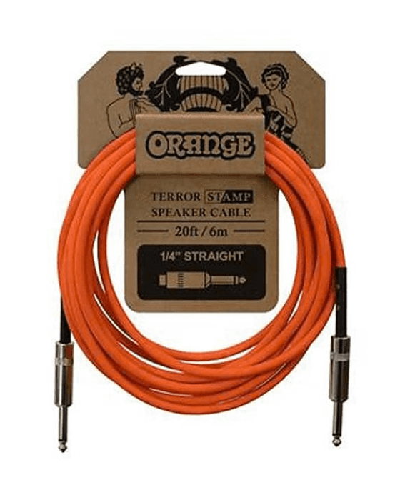 Orange Crush 20 Ft Speaker Cable 1/4'' Jack to 1/4'' Jack