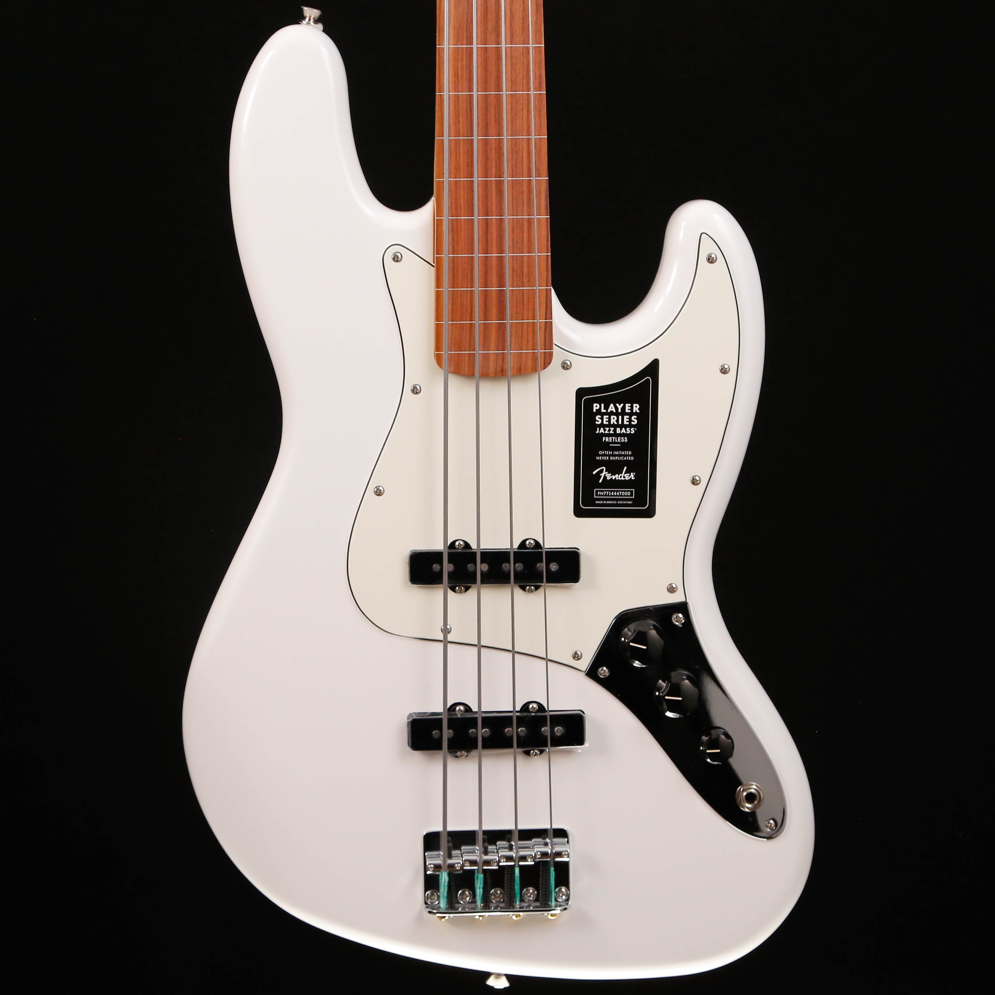 Fender Player Jazz Bass Fretless, Pau Ferro Fb, Polar White