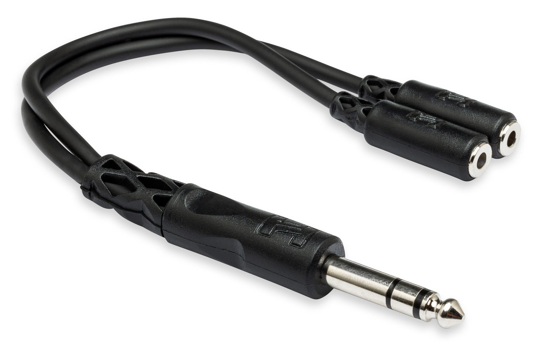 Hosa YMP-234 Y Cable, 1/4 in TRS to Dual 3.5 mm TRSF