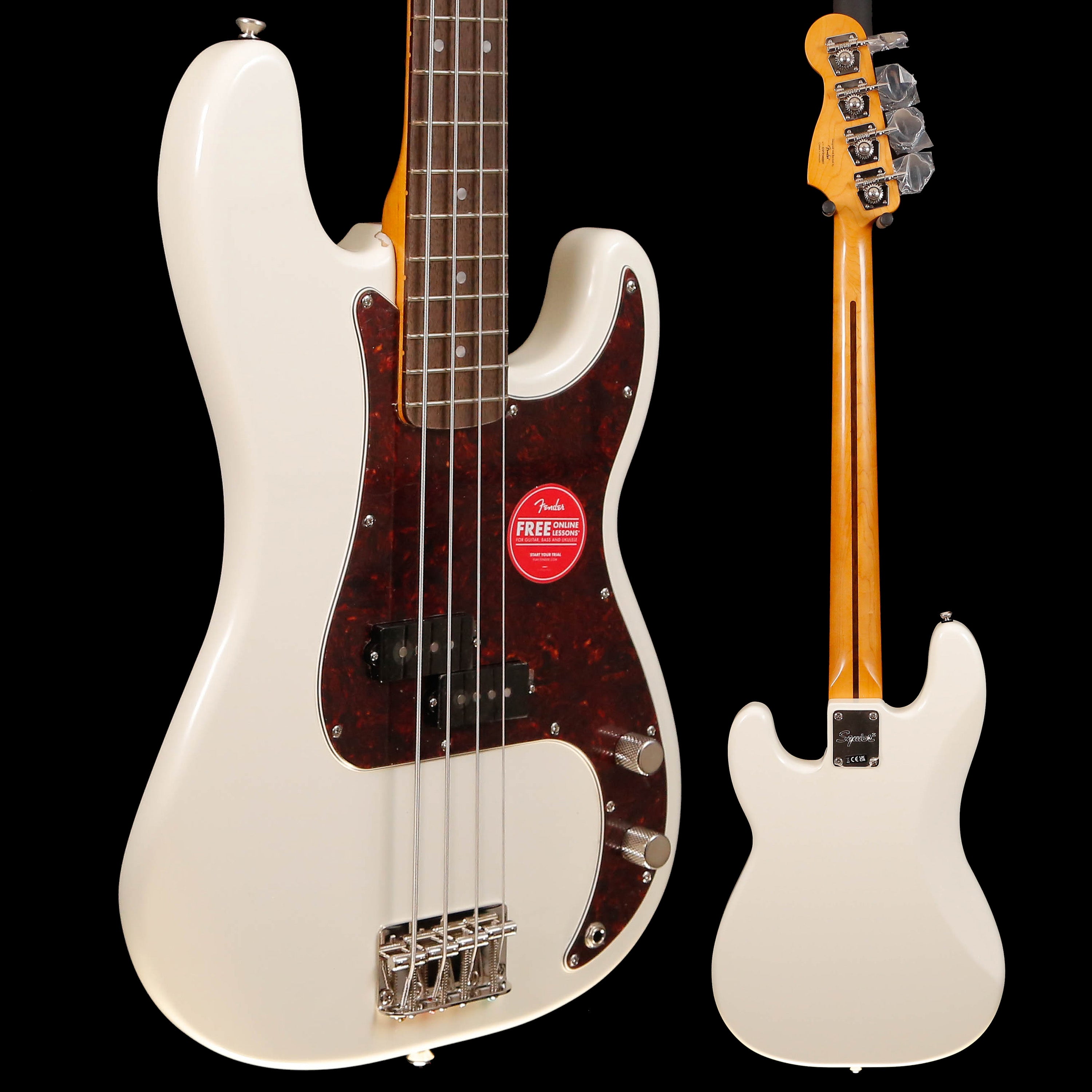 Squier Classic Vibe 60s Precision Bass, Laurel Fb, Olympic White