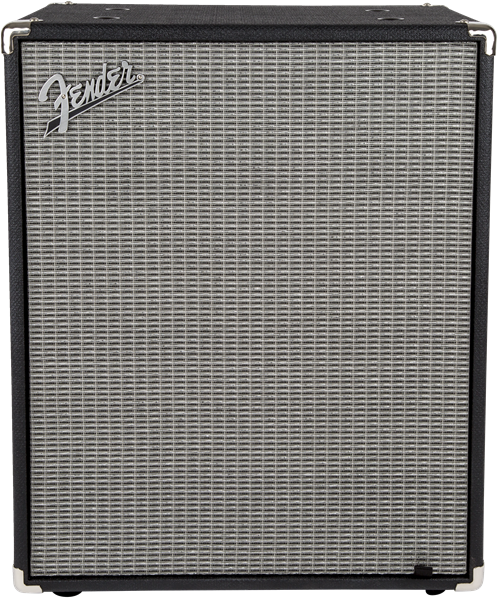 Fender Rumble 210 Cabinet, Black and Silver