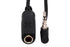 Hosa MHE-100.5 Headphone Adaptor, 1/4 in TRS to Right-angle 3.5 mm, 6 in