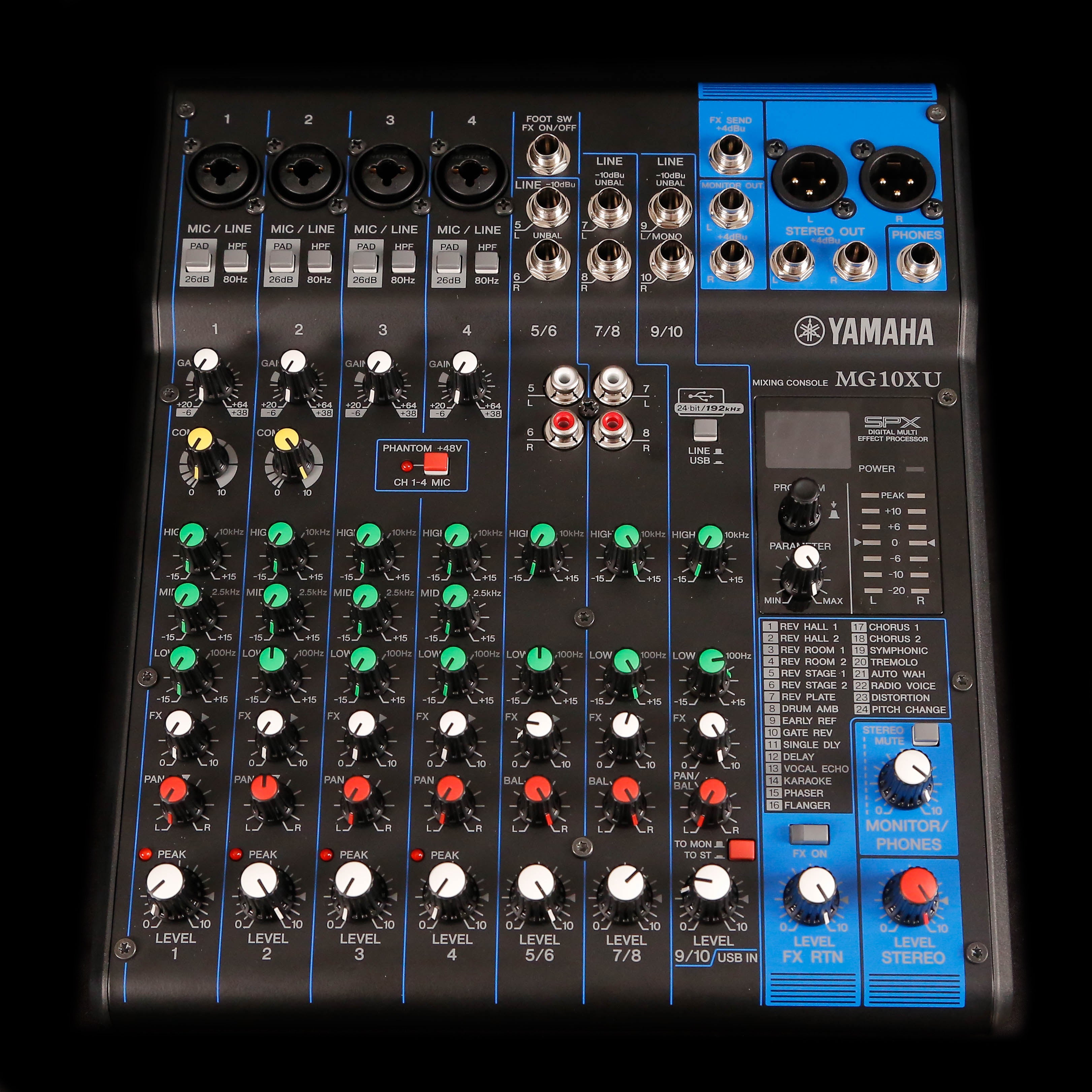 Yamaha MG10XU 10-Input Stereo Mixer w/ Effects and USB