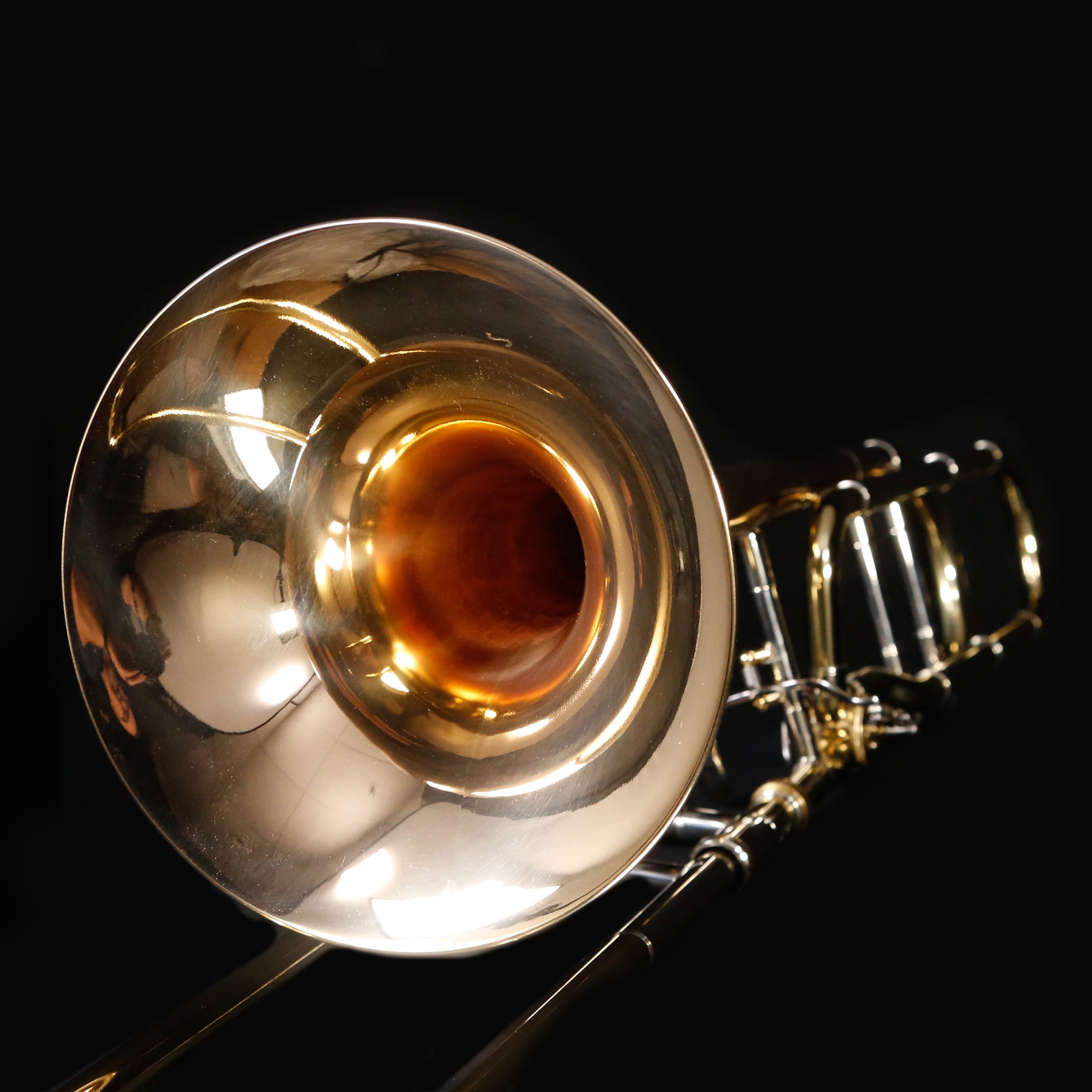 Bach 42BOG Stradivarius Profess Tenor Trombone F Rotor Open Wrap Gold Brass Bell