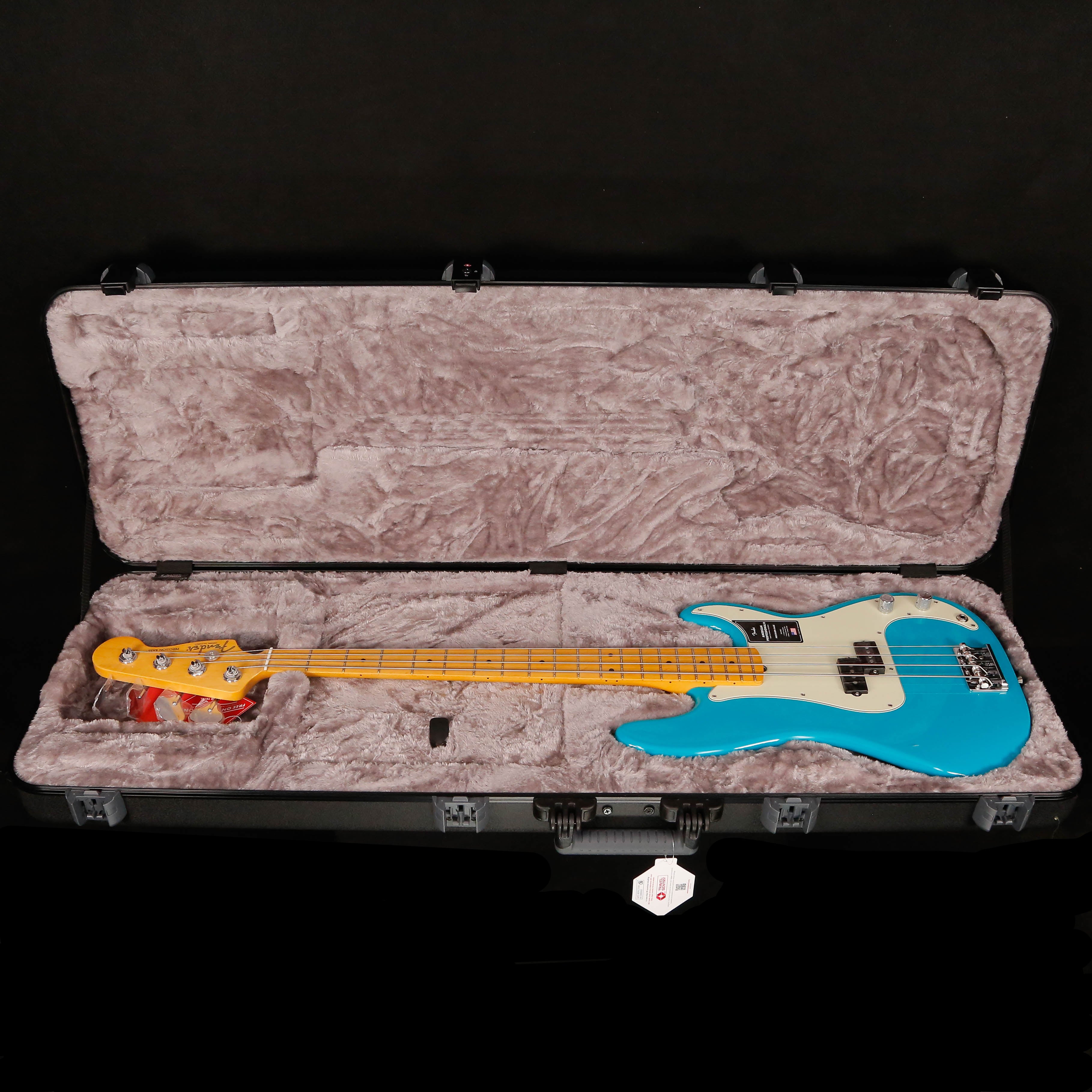Fender American Professional II Precision Bass, Mpl Fb, Miami Blue