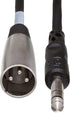 Hosa PXM-110 Unbalanced Interconnect, 1/4 in TS to XLR3M, 10 ft