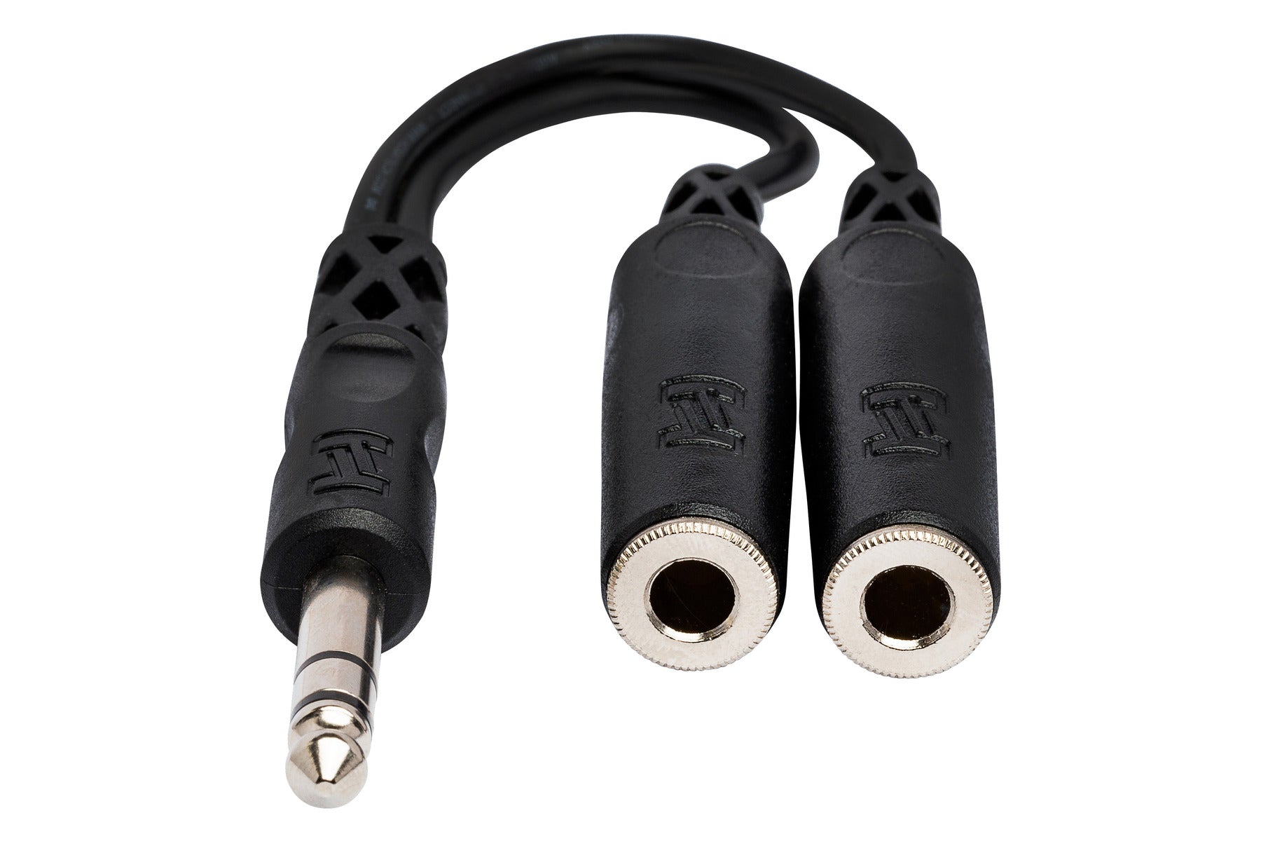 Hosa YPP-118 Y Cable, 1/4 in TRS to Dual 1/4 in TRSF