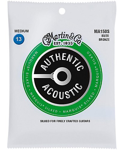 Martin MA150S Authentic Acoustic Marquis Silked Guitar, 80/20 Bronze Medium