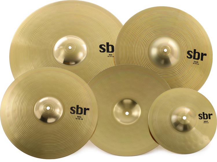 Sabian SBR Performance Cymbal Set-14/16/20 inch-w/ Free 10 in. Splash-PROMO PACK