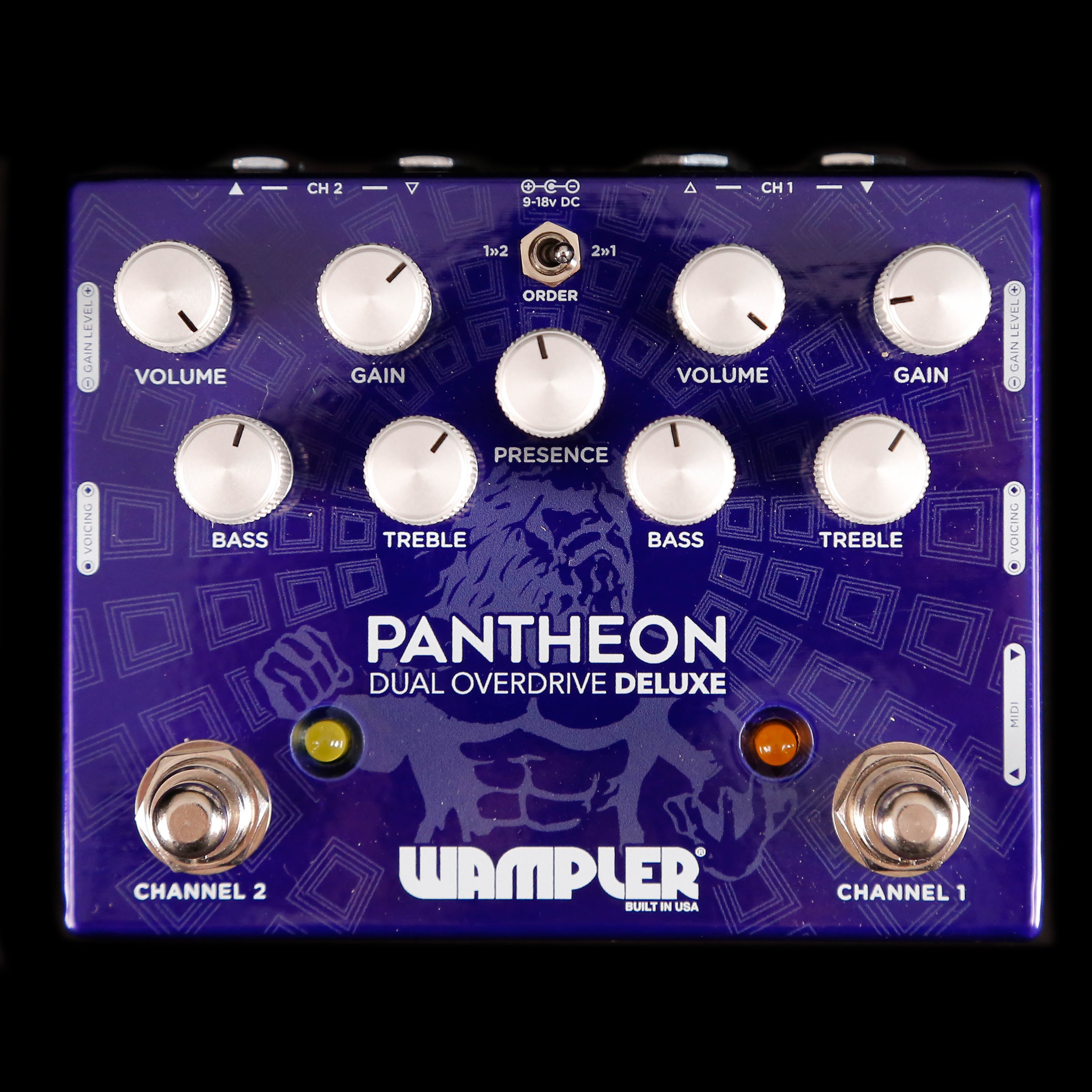 Wampler Dual Pantheon 2-channel Deluxe Overdrive Pedal