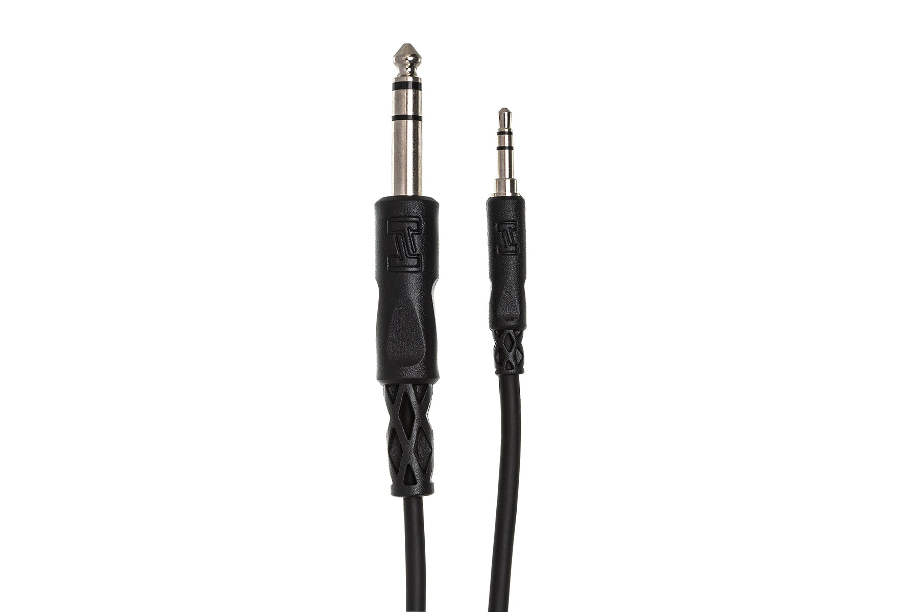 Hosa CMS-110 Stereo Interconnect, 3.5 mm TRS to 1/4 in TRS, 10 ft