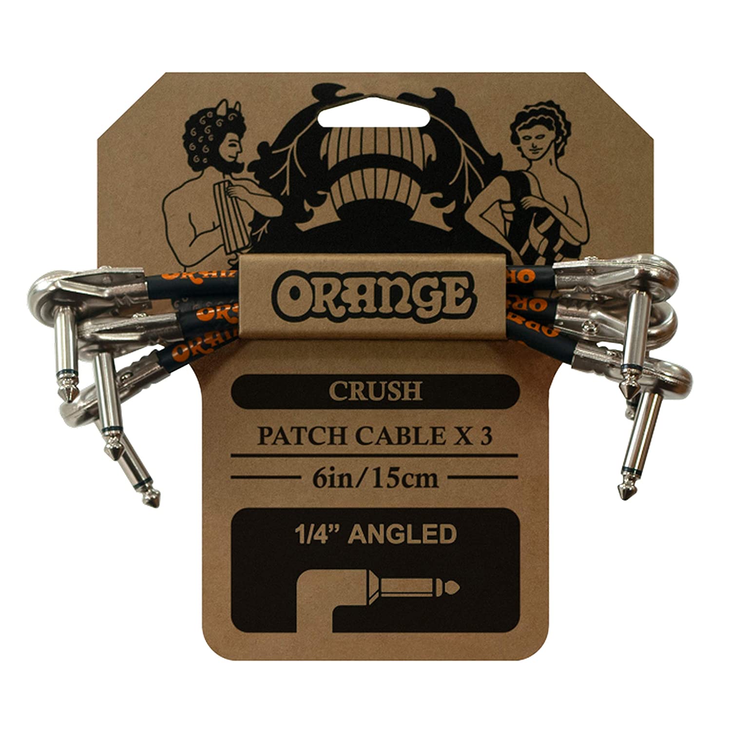 Orange Crush 6'' Patch Cables 3 Pack