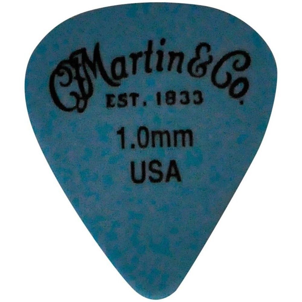Martin 18AP5100 Picks, Standard, Delrin, 1.00mm, Blue, HG, 72pack