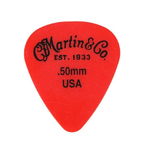 Martin Picks, Standard, Delrin, .50mm, Red, HG, 72pack