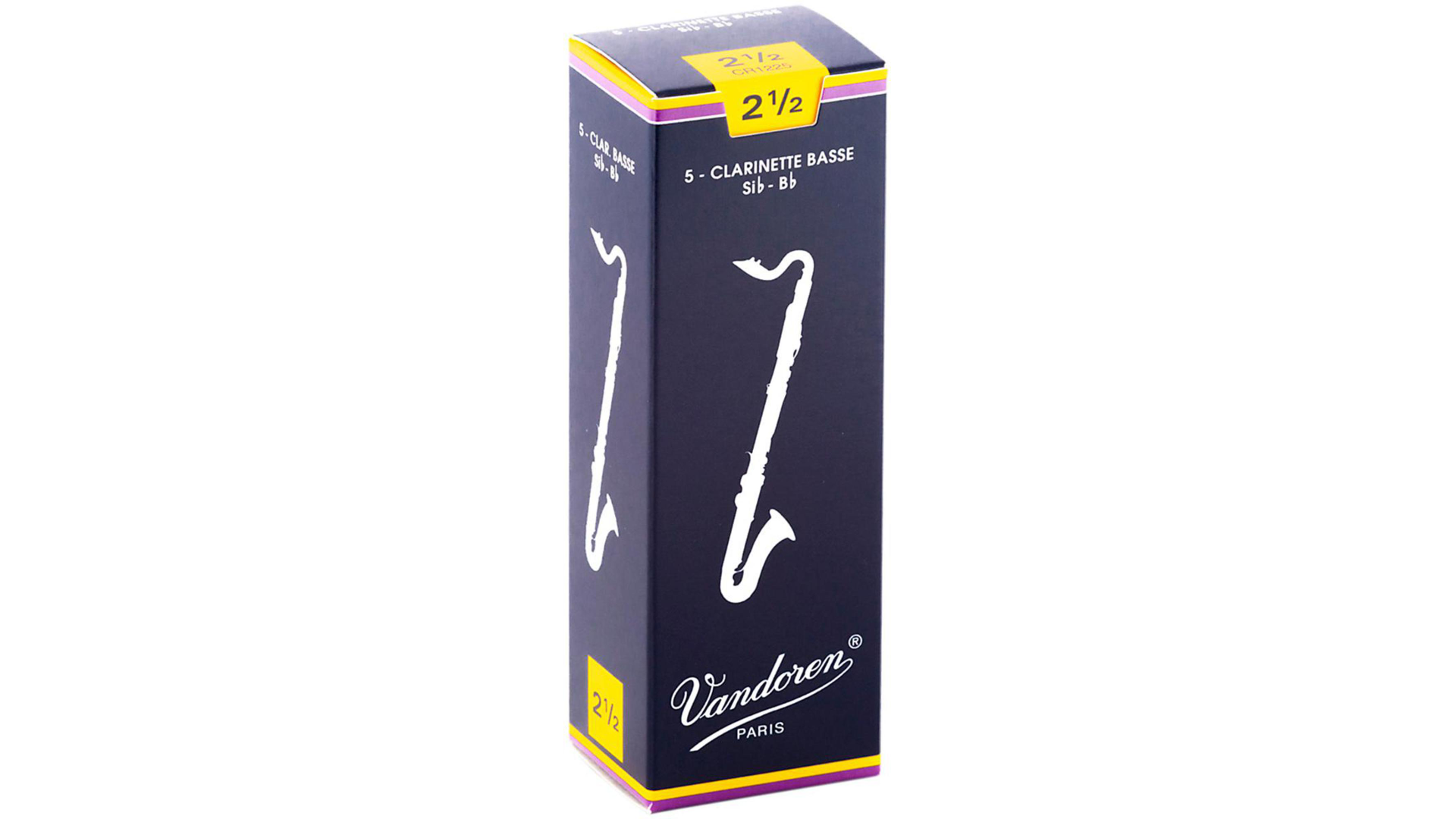 Vandoren Bass Clarinet Traditional Reeds, Box of 5 Strength 2.5