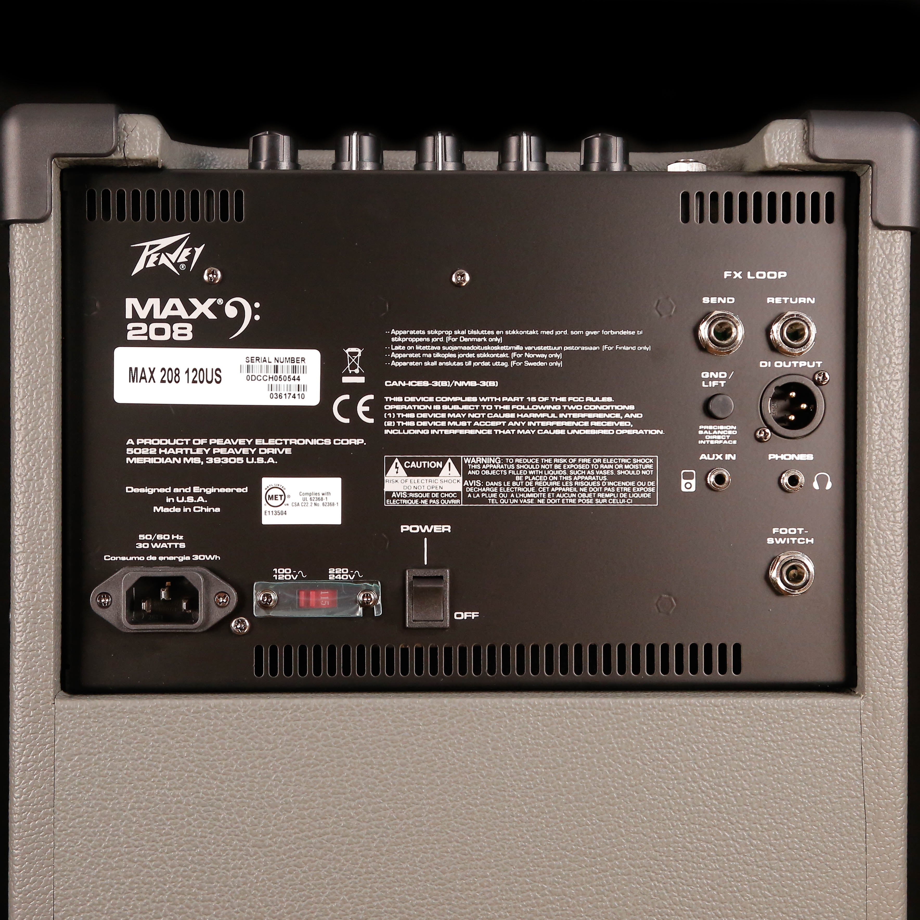 Peavey MAX 208 200-watt 2x8'' Bass Combo Amp