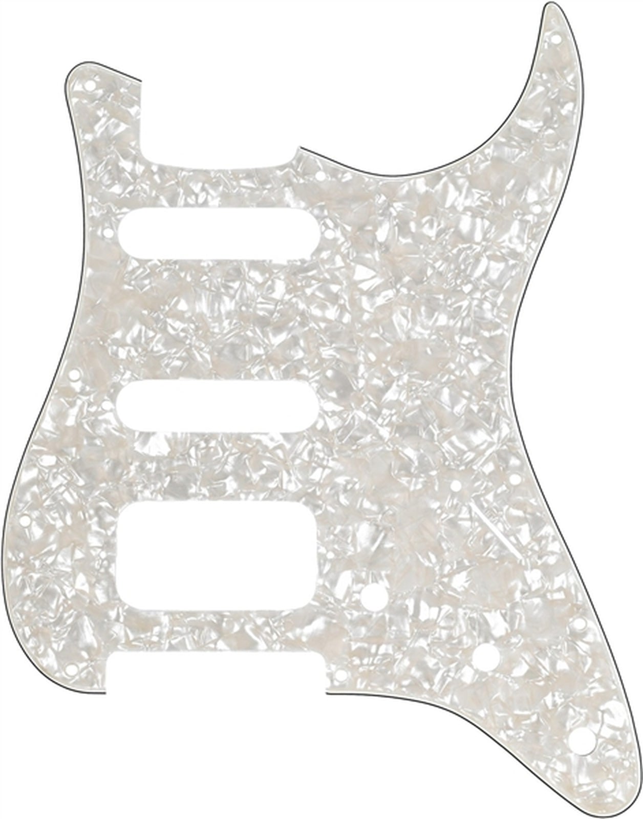 Fender 11-Hole Modern-Style Stratocaster HSS Pickguard Aged White Moto