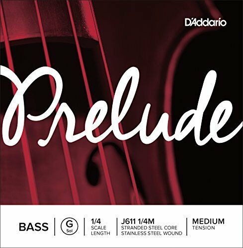 D'Addario Prelude Bass Single G String, 1/4 Scale, Medium Tension