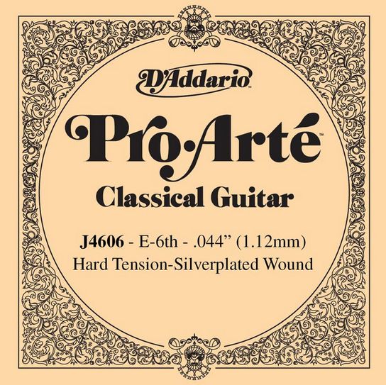D'Addario J4606 Pro-Arte Nylon Classical Guitar String Hard Tension Sixth String