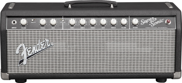 Fender Super-Sonic 22 Head, Black/Silver, 120V