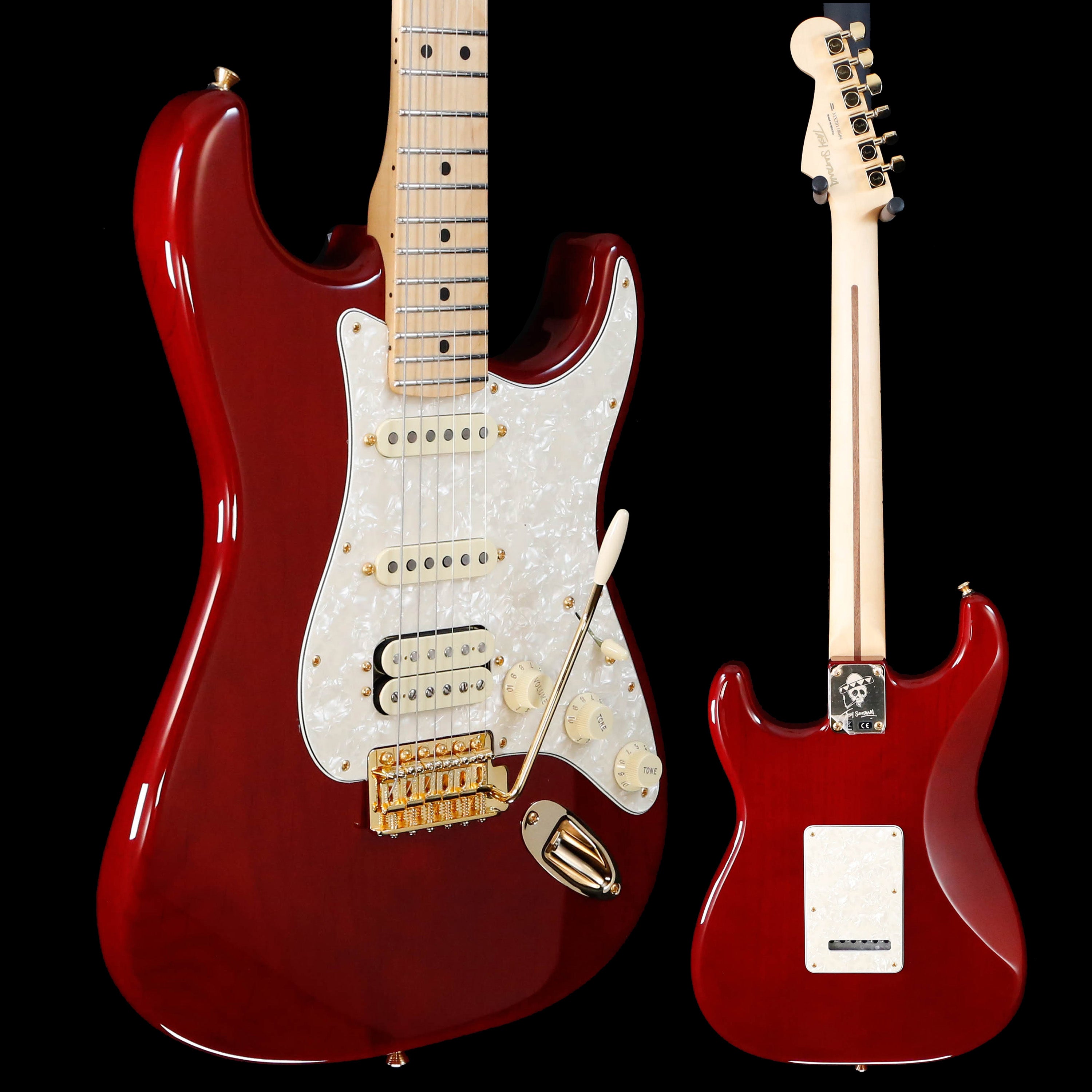 Fender Tash Sultana Sig. Stratocaster HSS,Mpl Fb, Transparent Cherry