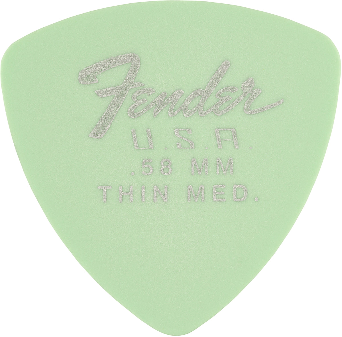 Fender 346 Dura-Tone 0.58 Surf Green Picks, 12 pk
