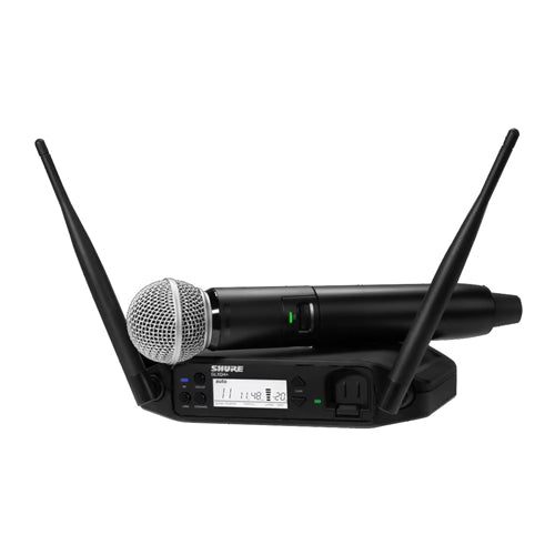 Shure GLXD24R+ Dual-Band Wireless Vocal Rack System with SM58 Microphone (Z3: 2.4, 5.8 GHz)