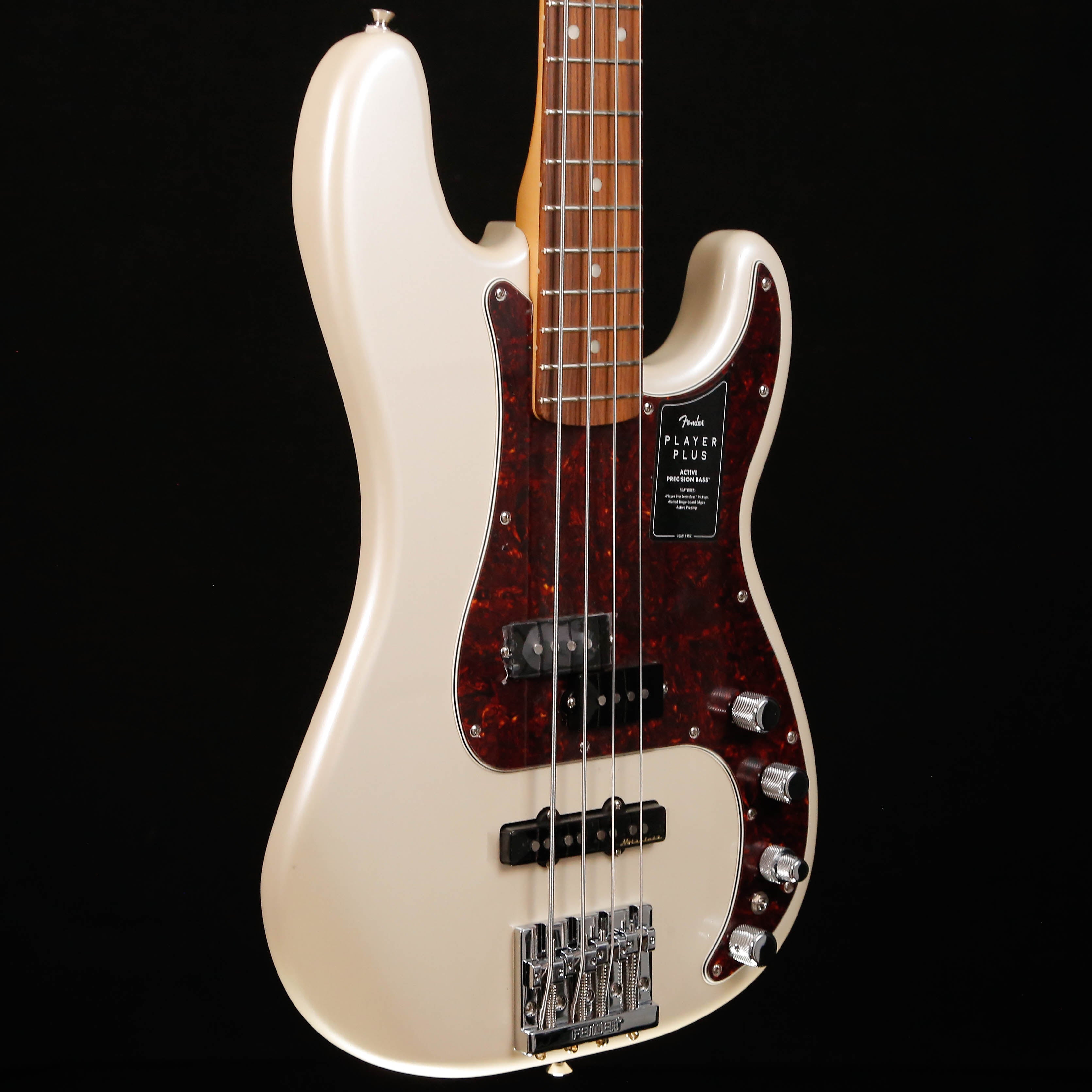 Fender Player Plus Precision Bass, Pau Ferro Fingerboard, Olympic Pearl