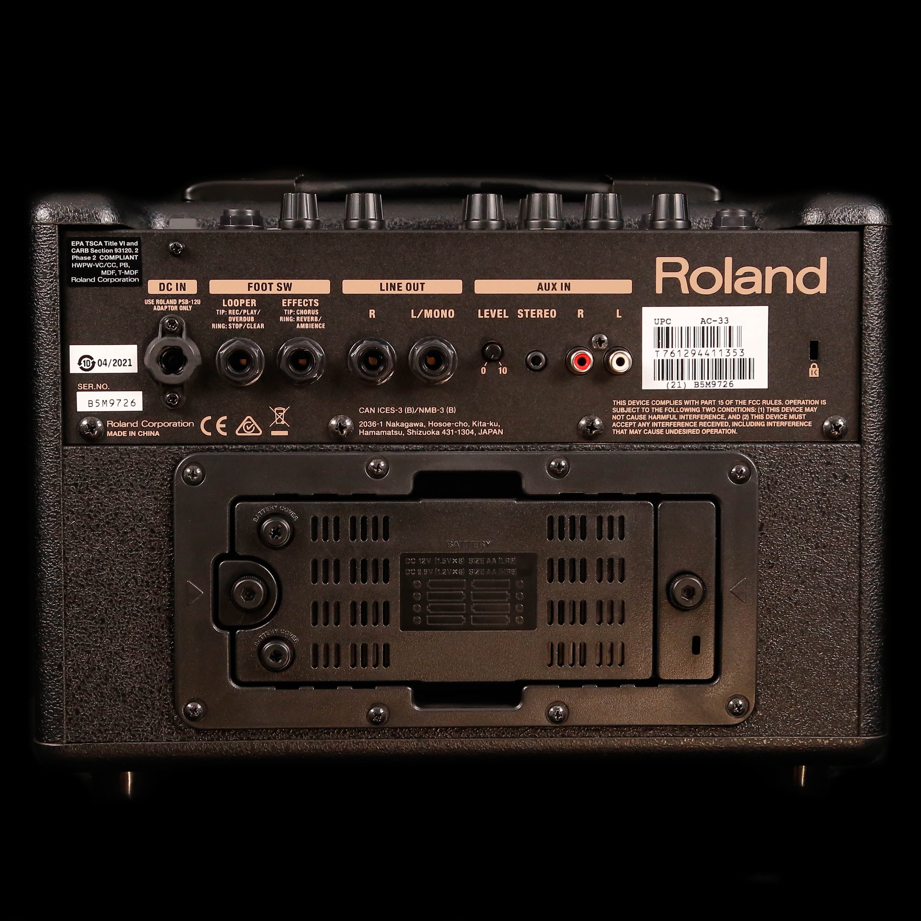 Roland AC-33 Battery-Powered Acoustic Chorus Amp