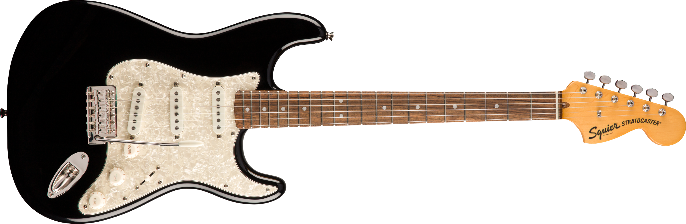 Squier Classic Vibe 70s Stratocaster, Laurel Fb, Black