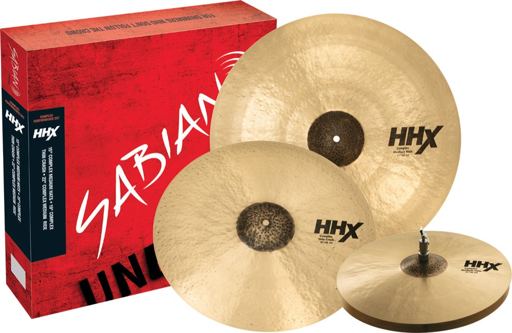 Sabian HHX Complex Performance Cymbal Set - 15/19/22 inch