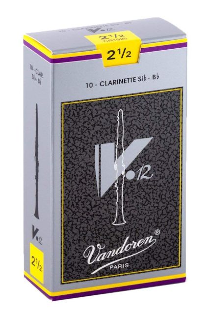 Vandoren V12 2.5 Reed, Box of 10