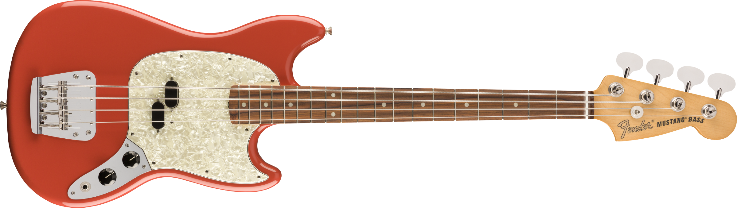 Fender Vintera '60s Mustang Bass, Pau Ferro Fb, Fiesta Red