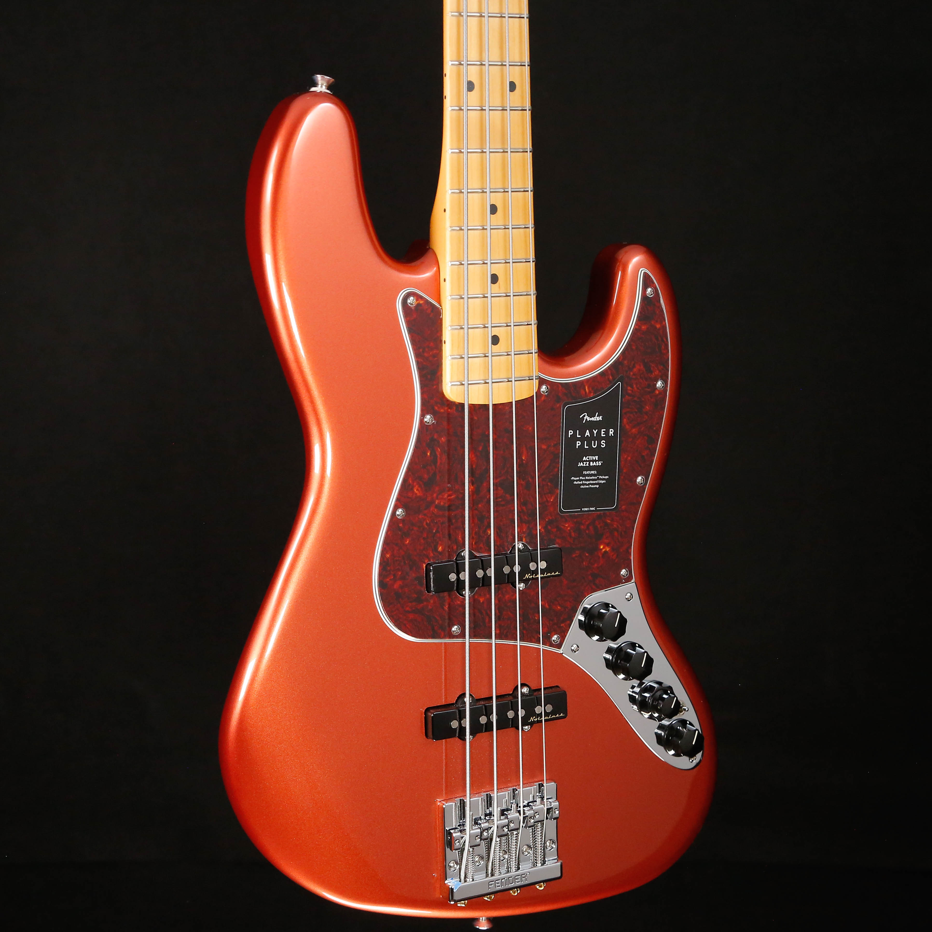 Fender Player Plus Jazz Bass, Maple Fb, Aged Candy Apple Red