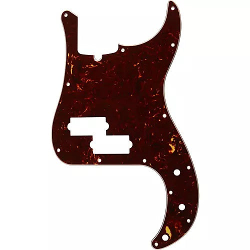 Fender Pickguard for P-J Bass, 13-Hole Mount, Tortoise Shell, 4-Ply