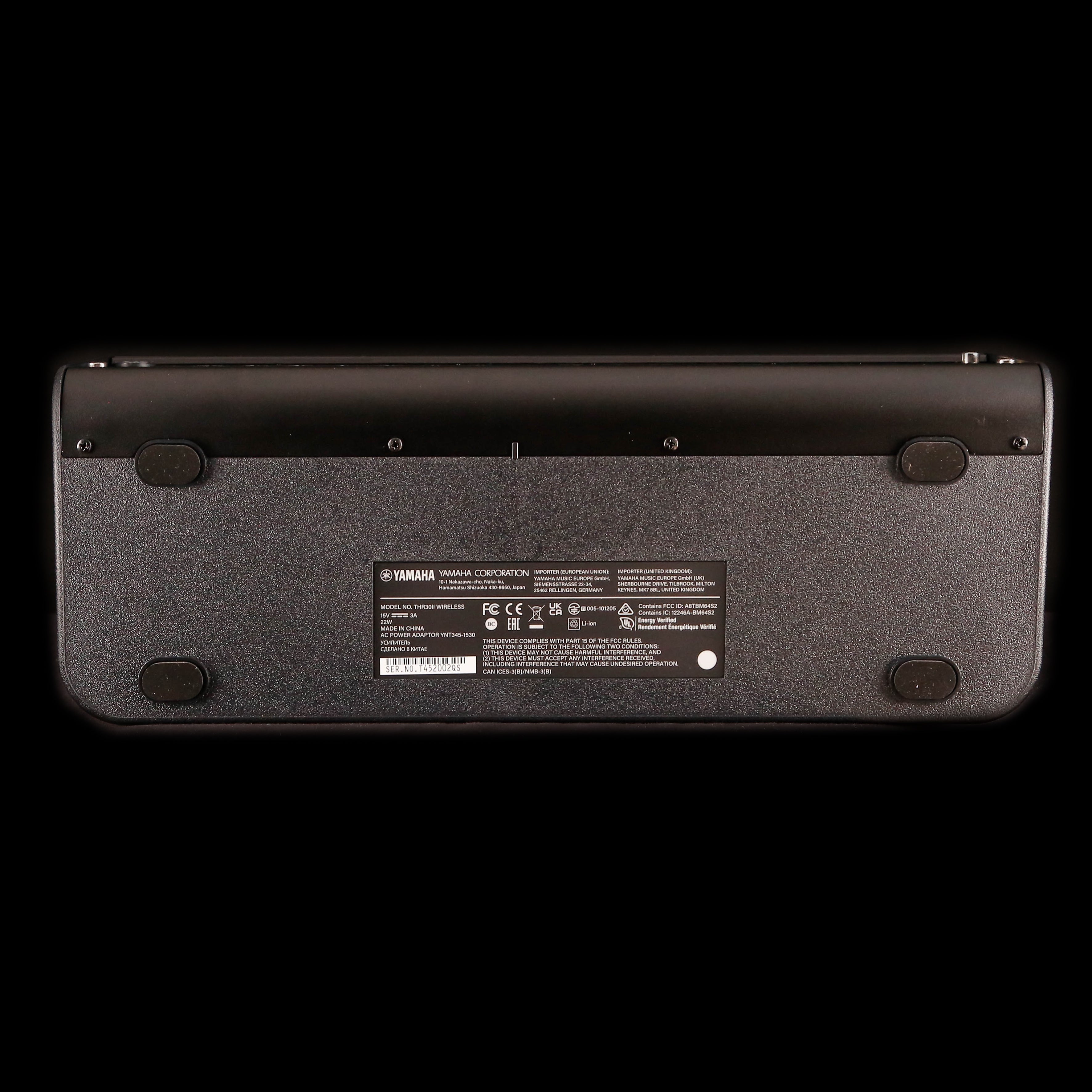 Yamaha THR30 II Wireless, 30-watt Modeling Combo w/ Bluetooth, Black