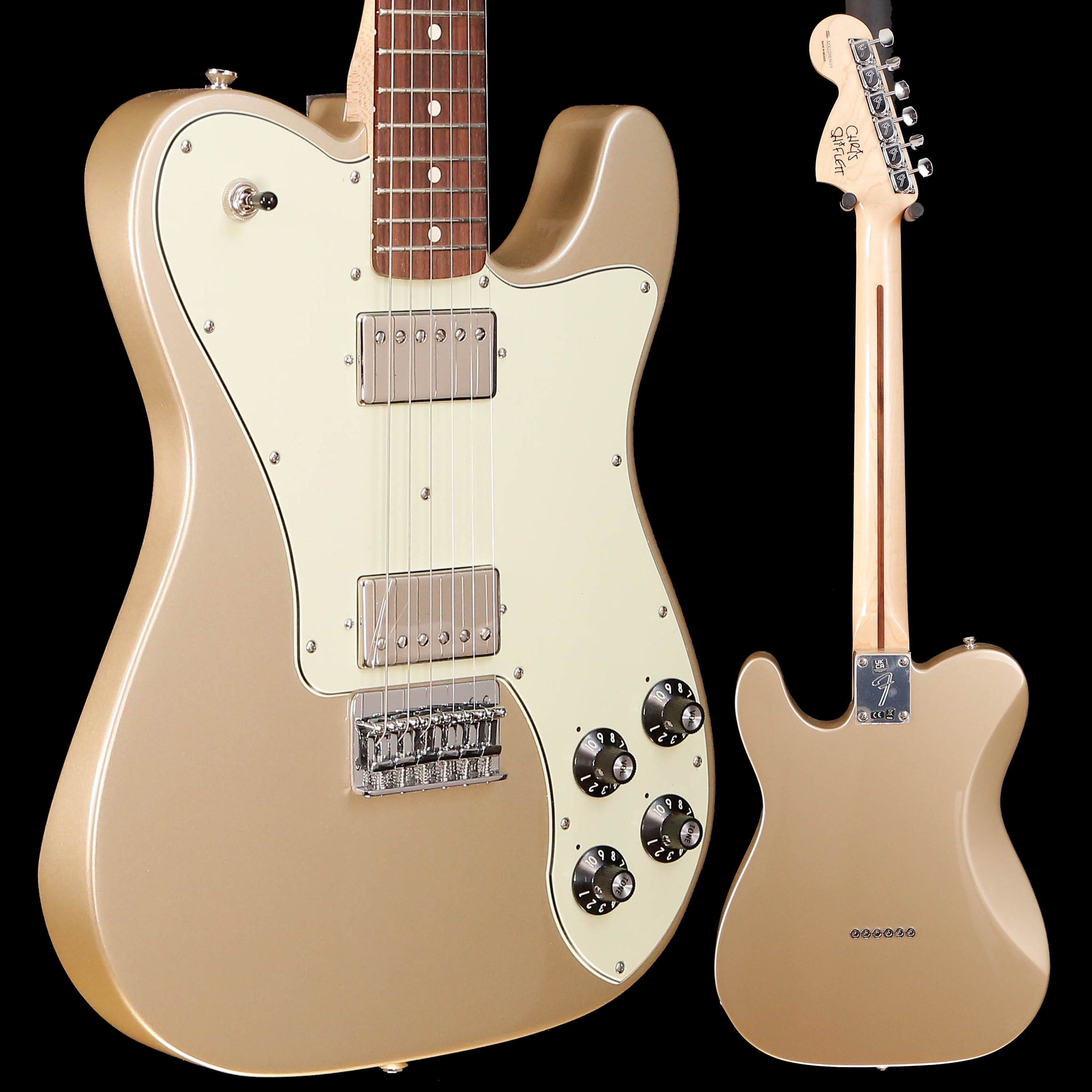 Fender Chris Shiflett Telecaster Deluxe, Rosewood Fb, Shoreline Gold